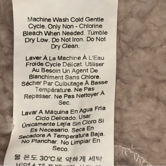 Pottery Barn Teddy Bear Robe Tan Size L Cozy Fleece Robe - Picture 10 of 13